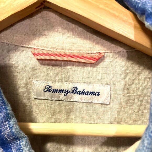 Tommy Bahama Men Linen Shirt Beach Multicolor Button Down Size XL Travel Casual - Picture 3 of 13